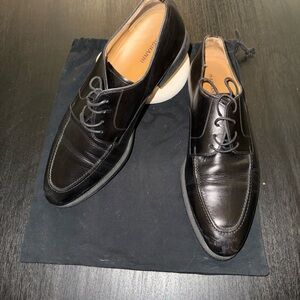Magnanni Black Leather Oxfords